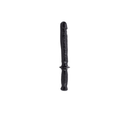 The Manhandler Black Dildo Baton Handle 